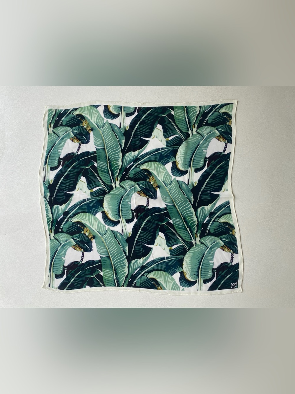AM Club Banana Leaf Silk Scarf
